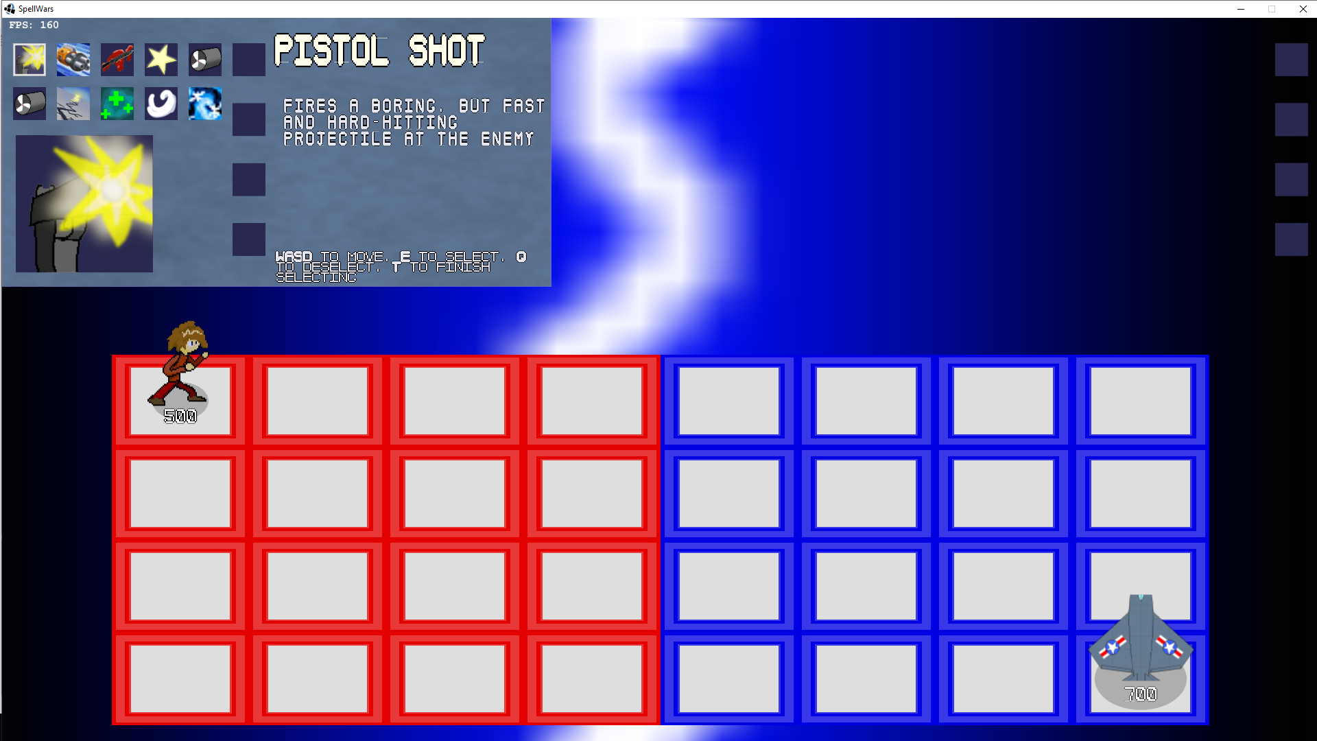 A player playing against the computer.
