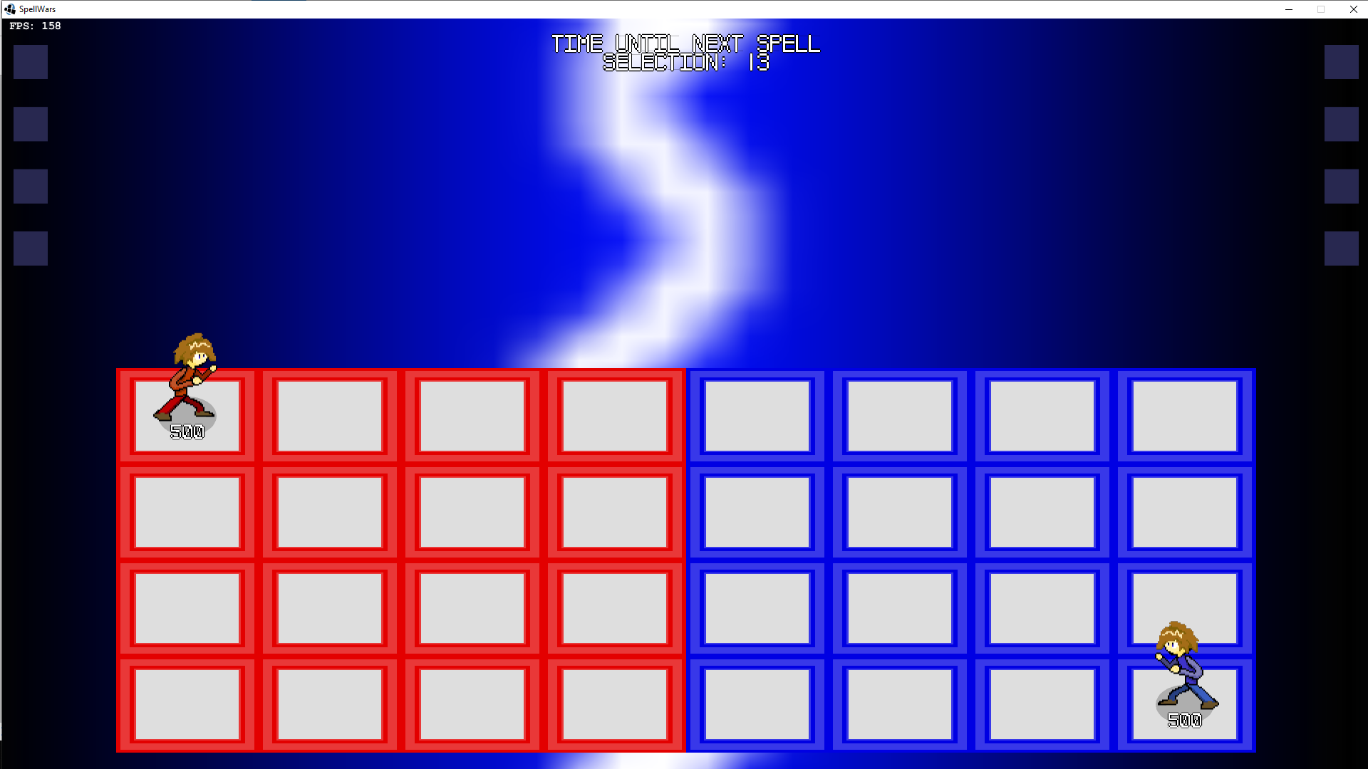 The battlefield in SpellWars.
